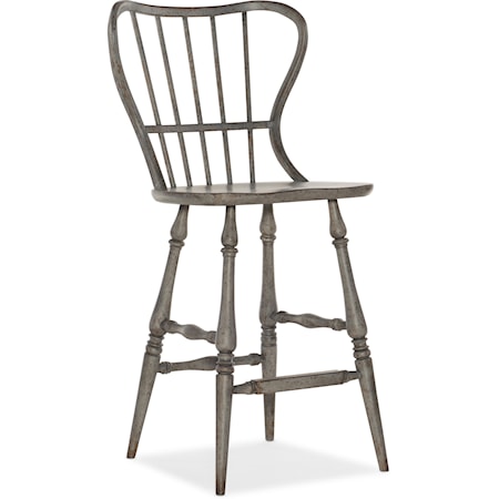 Spindle Back Bar Stool